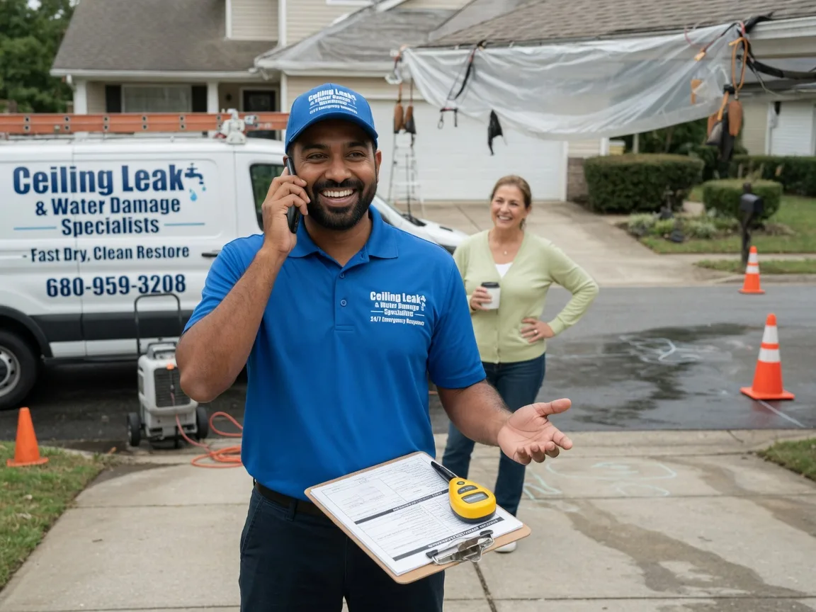 Ceiling Leak Cleanup Comanche, OK FAQs